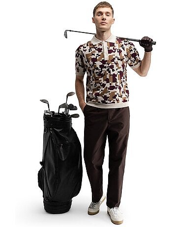 Pantalón largo holgado golf hombre golf hombre iron dark