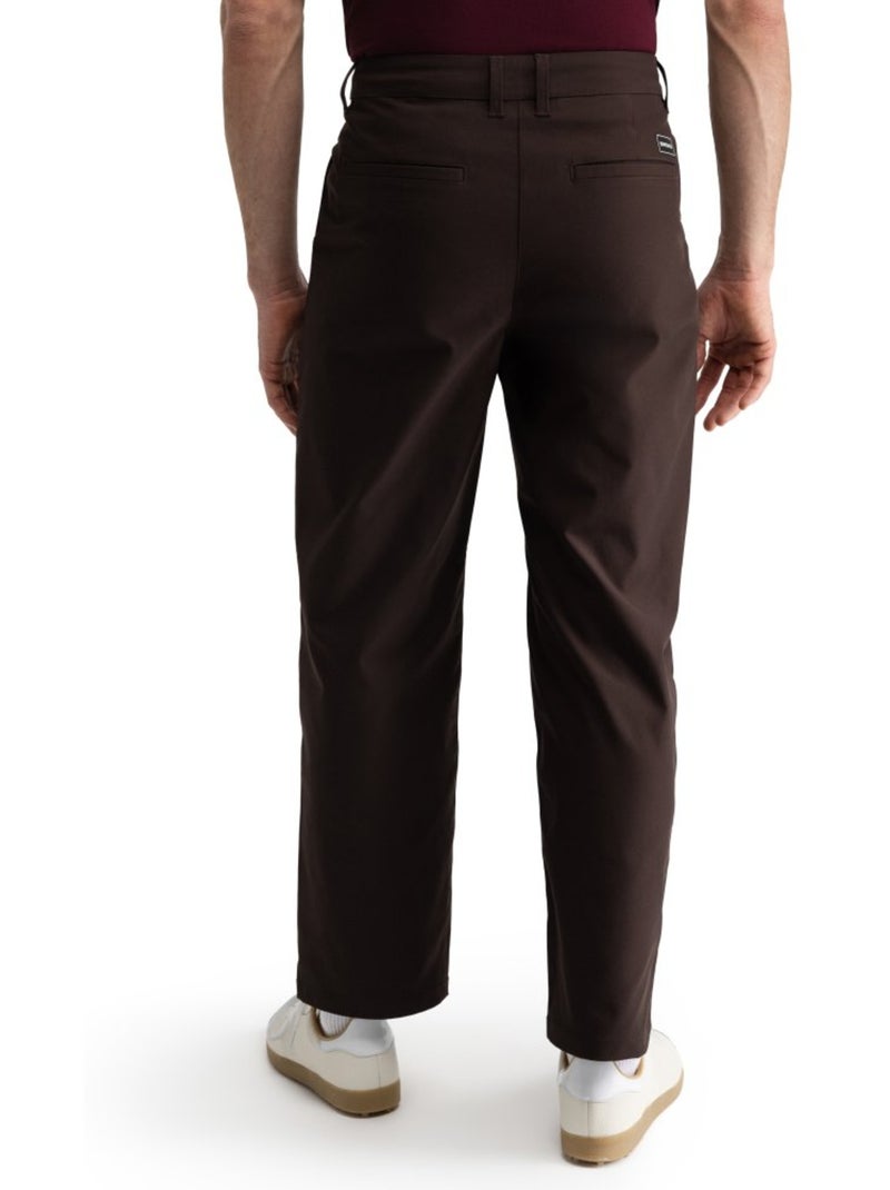 Pantalón largo holgado golf hombre golf hombre iron dark Marrón - Kiabi