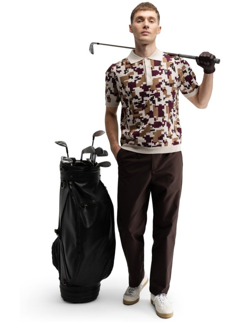 Pantalón largo holgado golf hombre golf hombre iron dark Marrón - Kiabi
