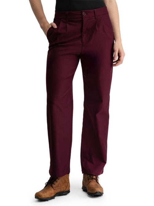 Pantalón largo holgado golf mujer golf mujer iron-w cherry - Kiabi