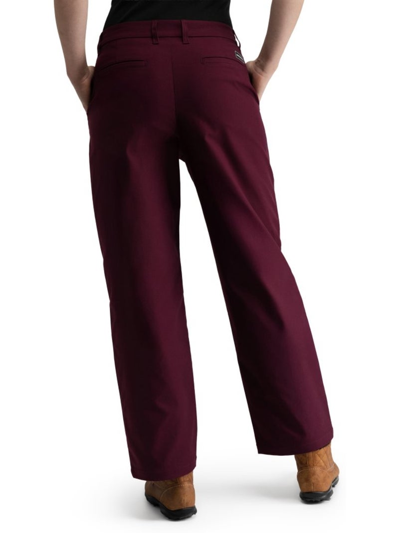 Pantalón largo holgado golf mujer golf mujer iron-w cherry Rojo - Kiabi