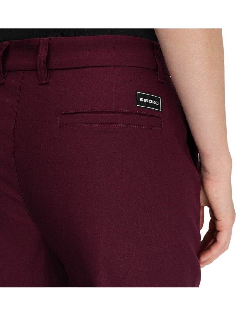 Pantalón largo holgado golf mujer golf mujer iron-w cherry Rojo - Kiabi