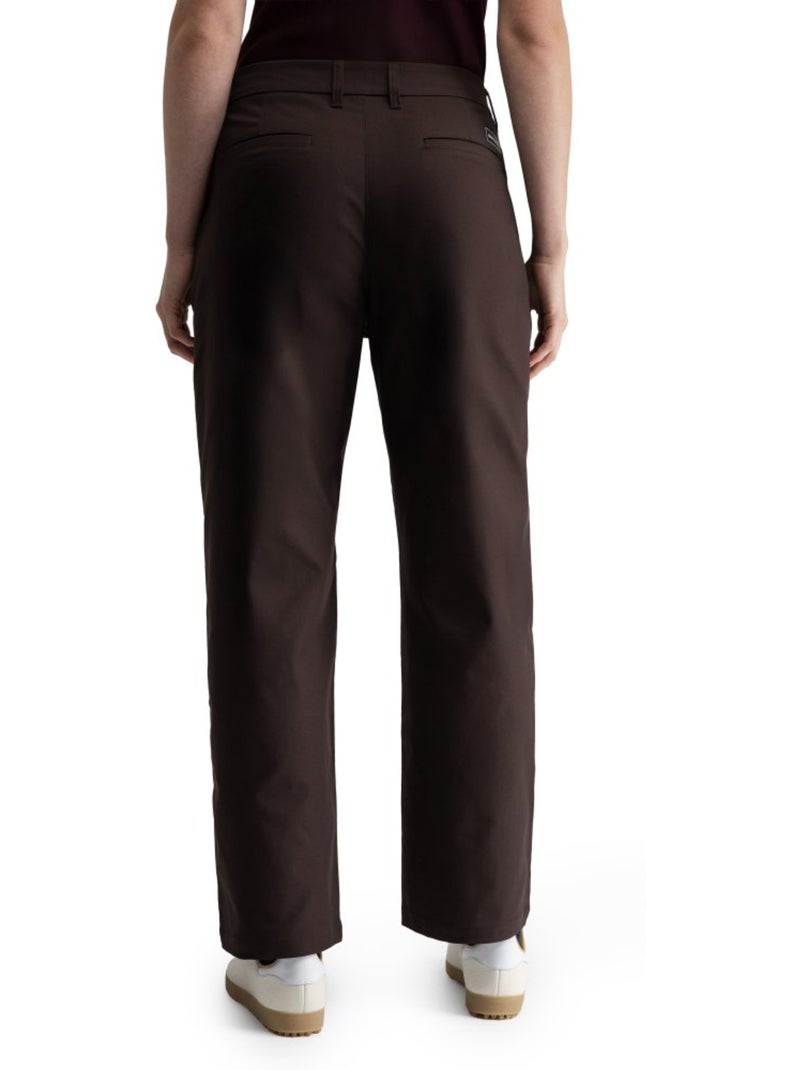 Pantalón largo holgado golf mujer golf mujer iron-w dark Marrón - Kiabi