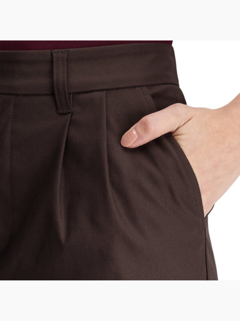 Pantalón largo holgado golf mujer golf mujer iron-w dark Marrón - Kiabi