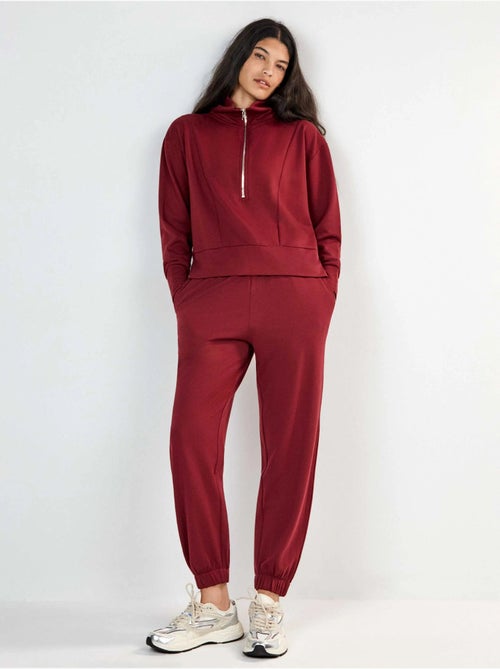 Pantalón largo jogger felpa - Kiabi Pantalón largo jogger felpa - Kiabi