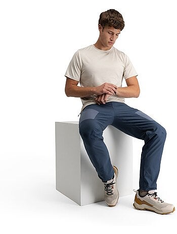 Pantalón largo montaña ligero hombre senderismo hombre traverse marine