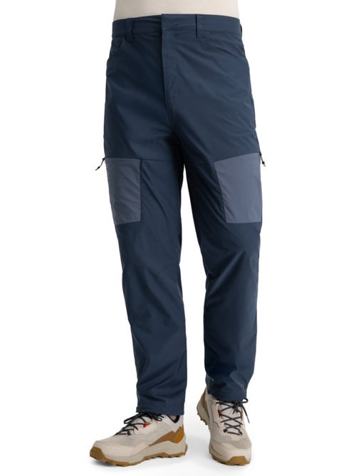 Pantalón largo montaña ligero hombre senderismo hombre traverse marine - Kiabi