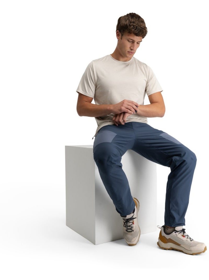 Pantalón largo montaña ligero hombre senderismo hombre traverse marine Azul - Kiabi