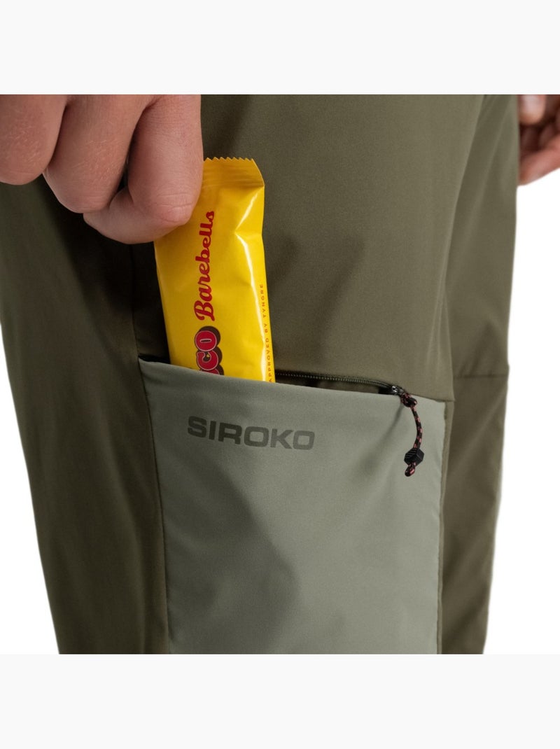 Pantalón largo montaña ligero hombre senderismo hombre traverse Verde - Kiabi