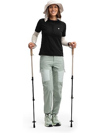 Pantalón largo montaña ligero mujer senderismo mujer vortex