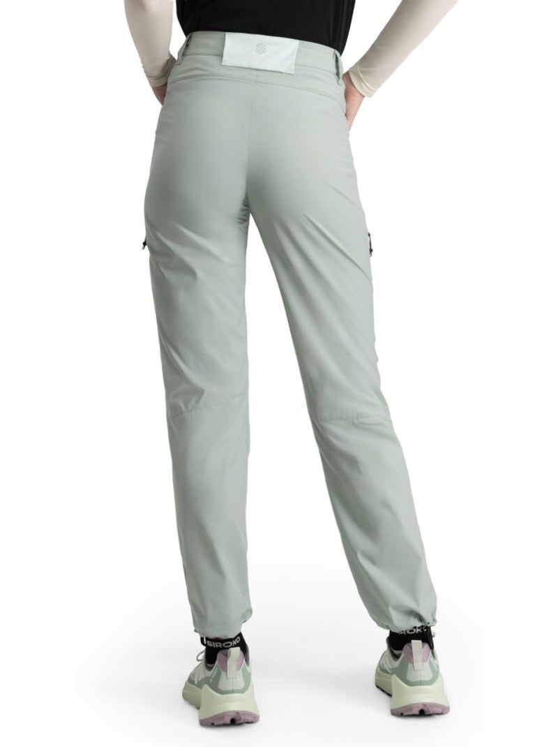 Pantalón largo montaña ligero mujer senderismo mujer vortex Verde - Kiabi