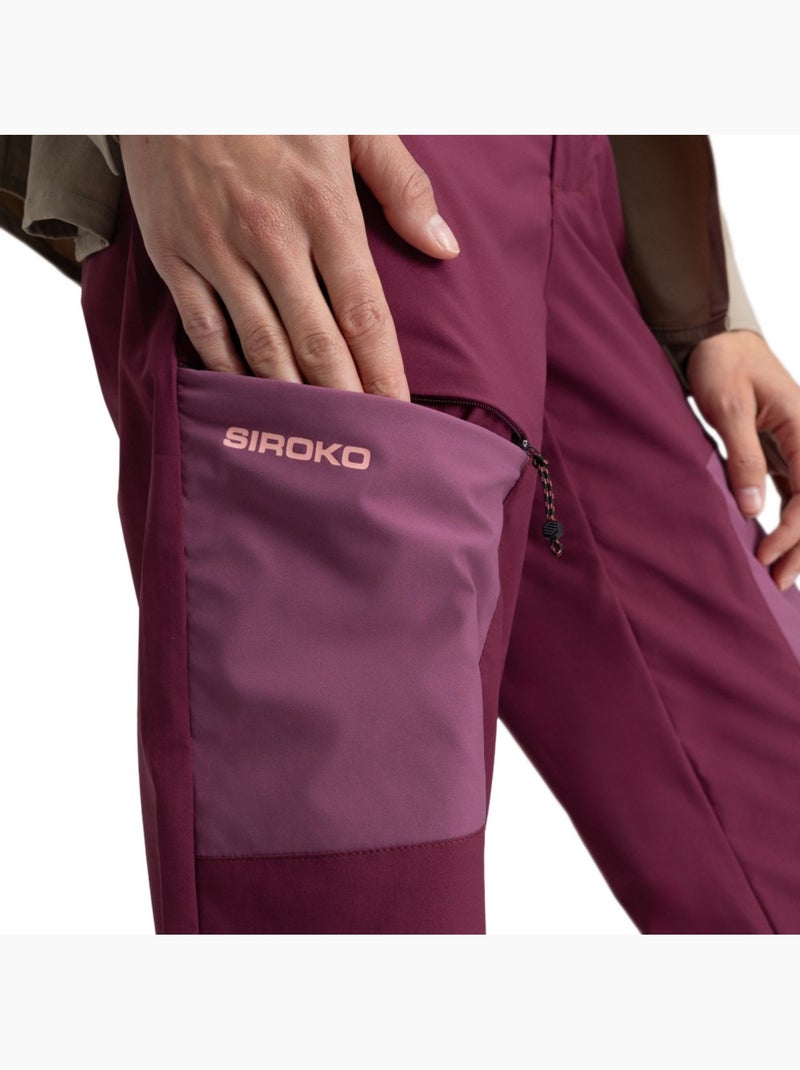 Pantalón largo montaña ligero mujer senderismo mujer vortex Violeta - Kiabi