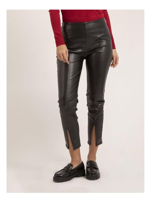 Pantalón legging de simil cuero ELENA - Kiabi Pantalón legging de simil cuero ELENA - Kiabi