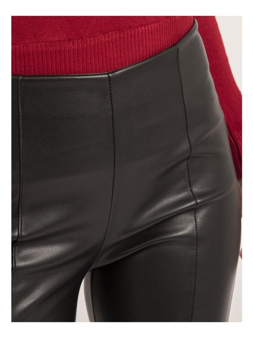 Pantalón legging de simil cuero ELENA - Kiabi Pantalón legging de simil cuero ELENA - Kiabi