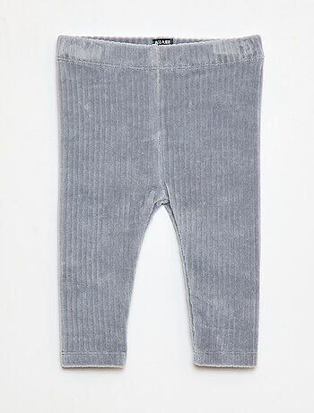 Pantalón legging de terciopelo