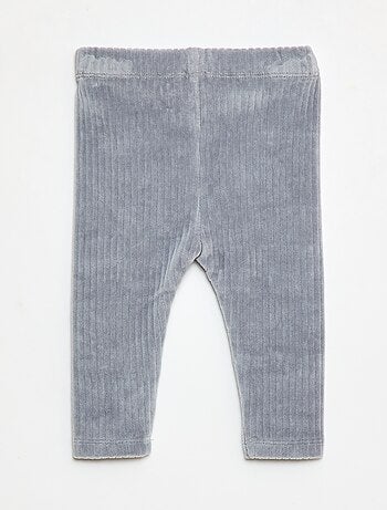 Pantalón legging de terciopelo