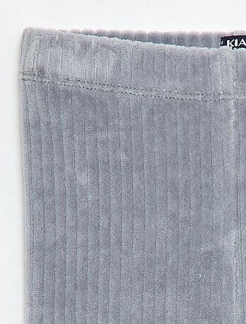 Pantalón legging de terciopelo
