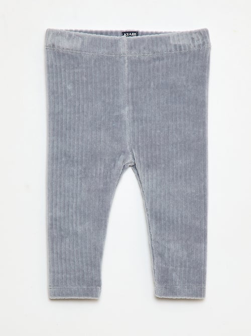 Pantalón legging de terciopelo - Kiabi