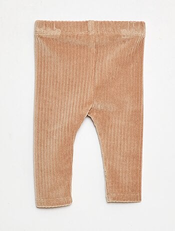 Pantalón legging de terciopelo