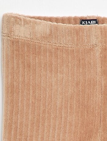 Pantalón legging de terciopelo