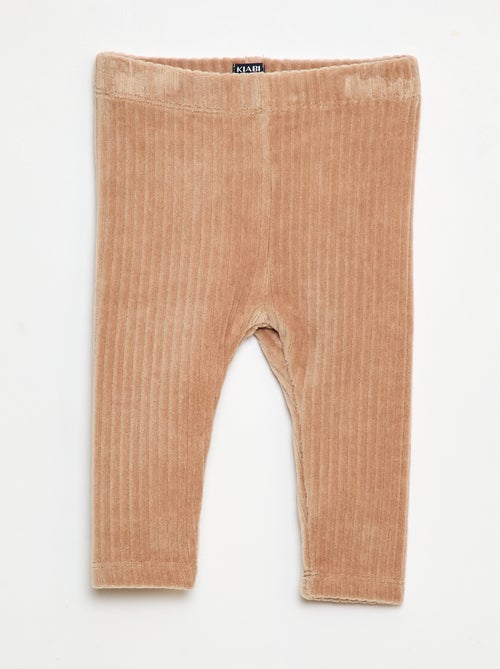 Pantalón legging de terciopelo - Kiabi