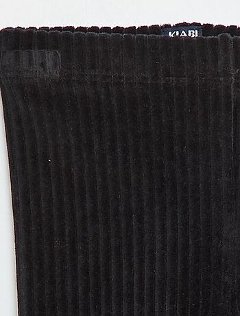 Pantalón legging de terciopelo