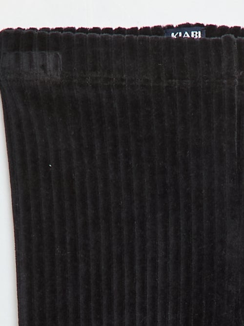 Pantalón legging de terciopelo - Kiabi