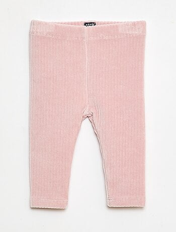 Pantalón legging de terciopelo