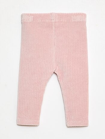 Pantalón legging de terciopelo