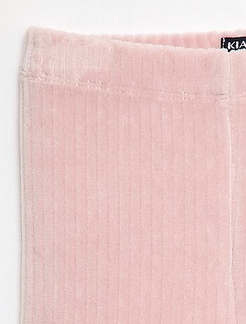 Pantalón legging de terciopelo
