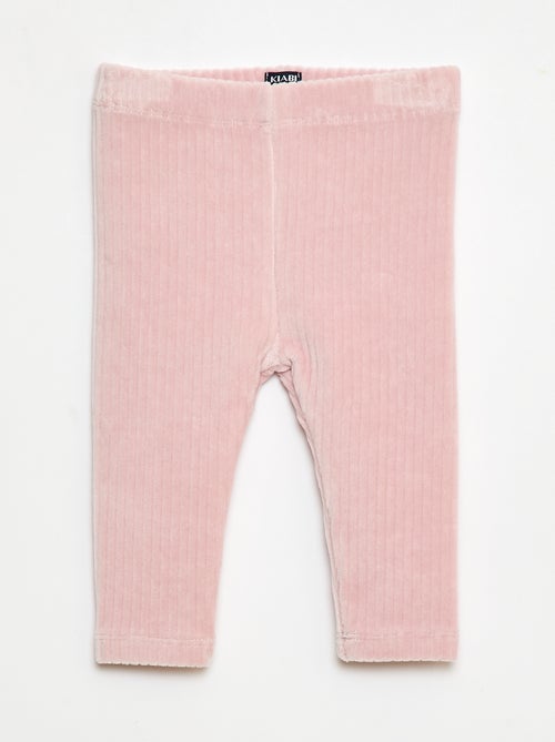 Pantalón legging de terciopelo - Kiabi