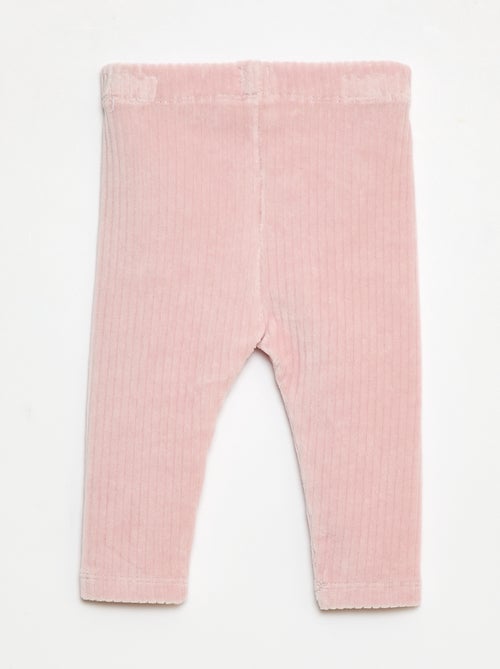 Pantalón legging de terciopelo - Kiabi