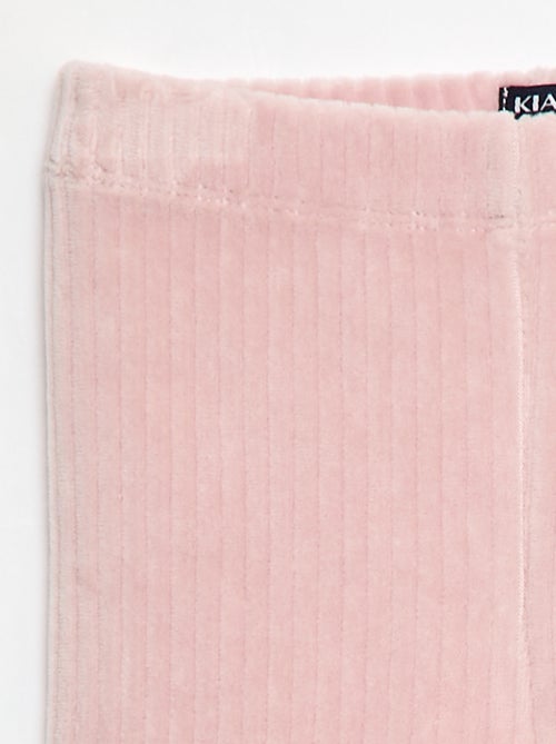 Pantalón legging de terciopelo - Kiabi