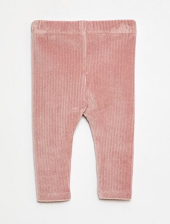 Pantalón legging de terciopelo