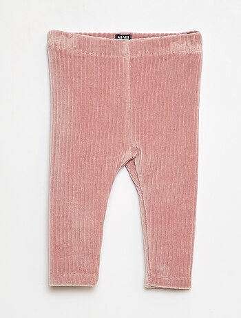 Pantalón legging de terciopelo