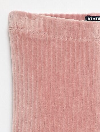 Pantalón legging de terciopelo