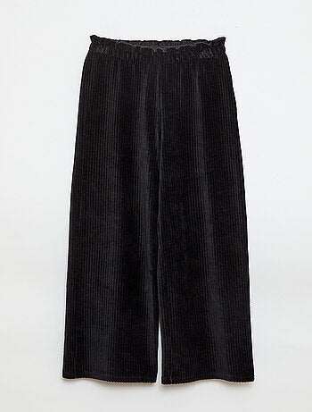 Pantalón legging wide leg de pana