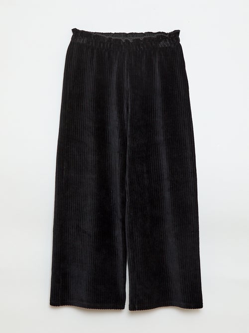 Pantalón legging de wide leg en pana - Kiabi