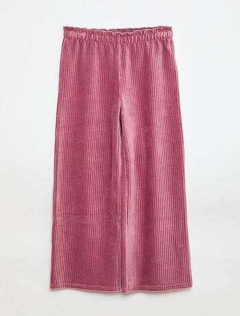 Pantalón legging wide leg de pana