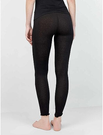 Pantalón legging térmico ligero con cintura doble