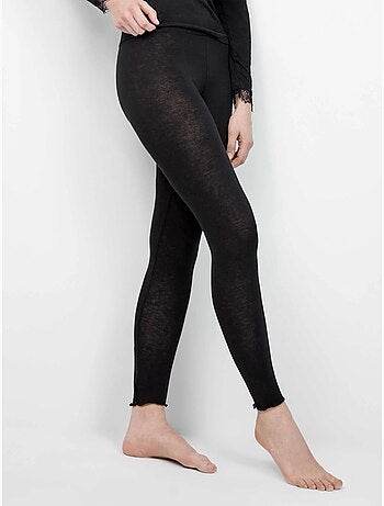 Pantalón legging térmico ligero con cintura doble