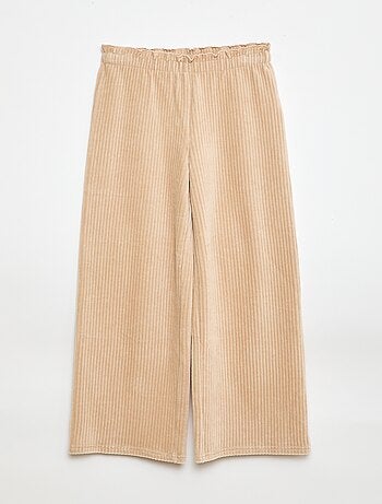 Pantalón legging wide leg de pana