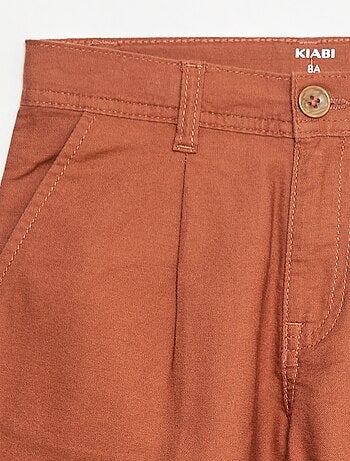 Pantalón ligero efecto lino en Oxford