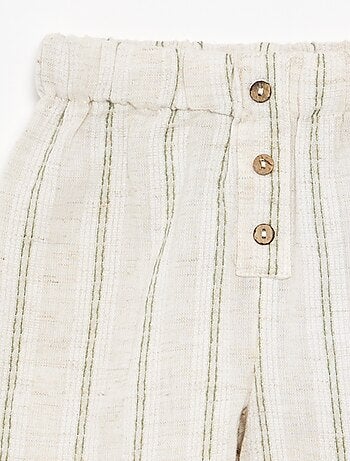 Pantalón ligero rayado