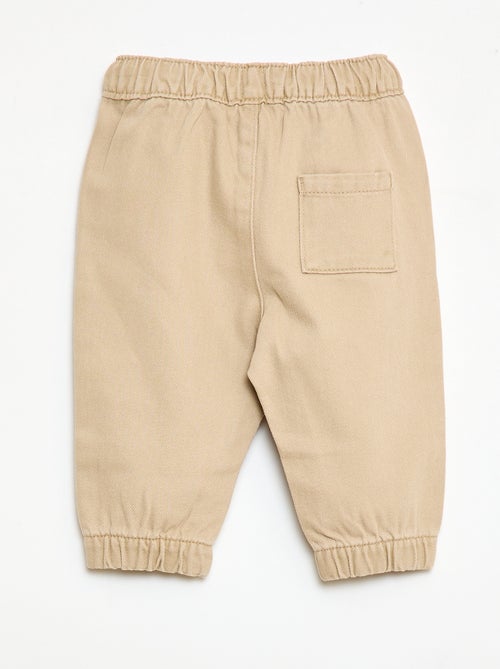 Pantalón liso corte relax fit - Kiabi