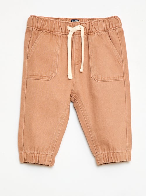 Pantalón liso corte relax fit - Kiabi