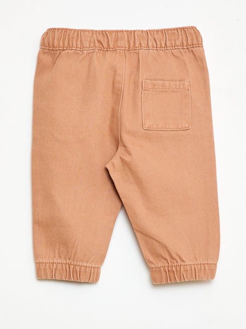Pantalón liso corte relax fit - Kiabi