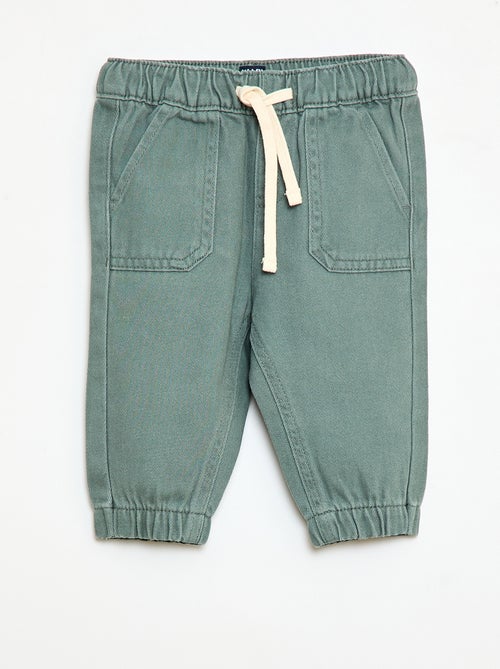 Pantalón liso corte relax fit - Kiabi