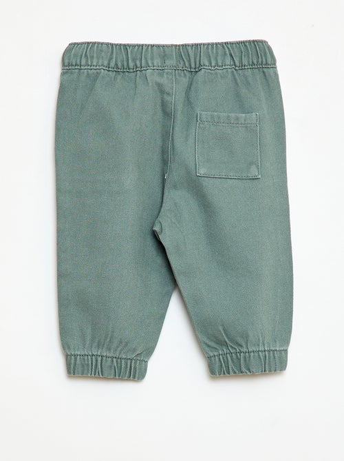 Pantalón liso corte relax fit - Kiabi