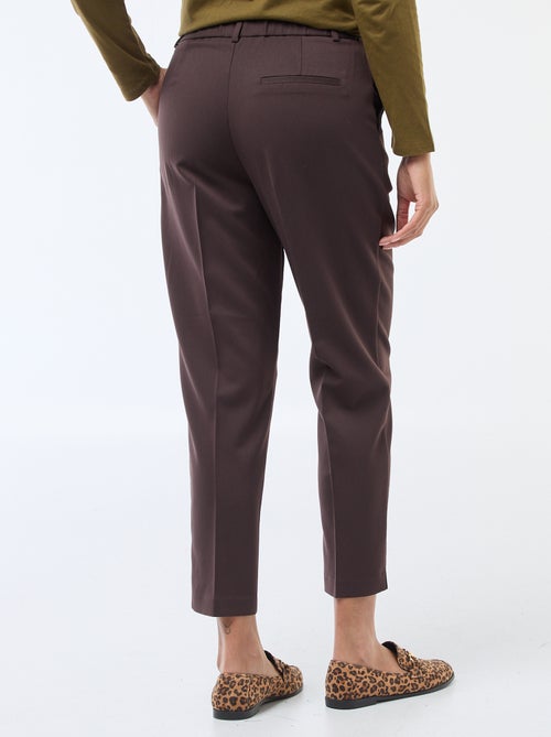 Pantalón liso corte zanahoria - Kiabi